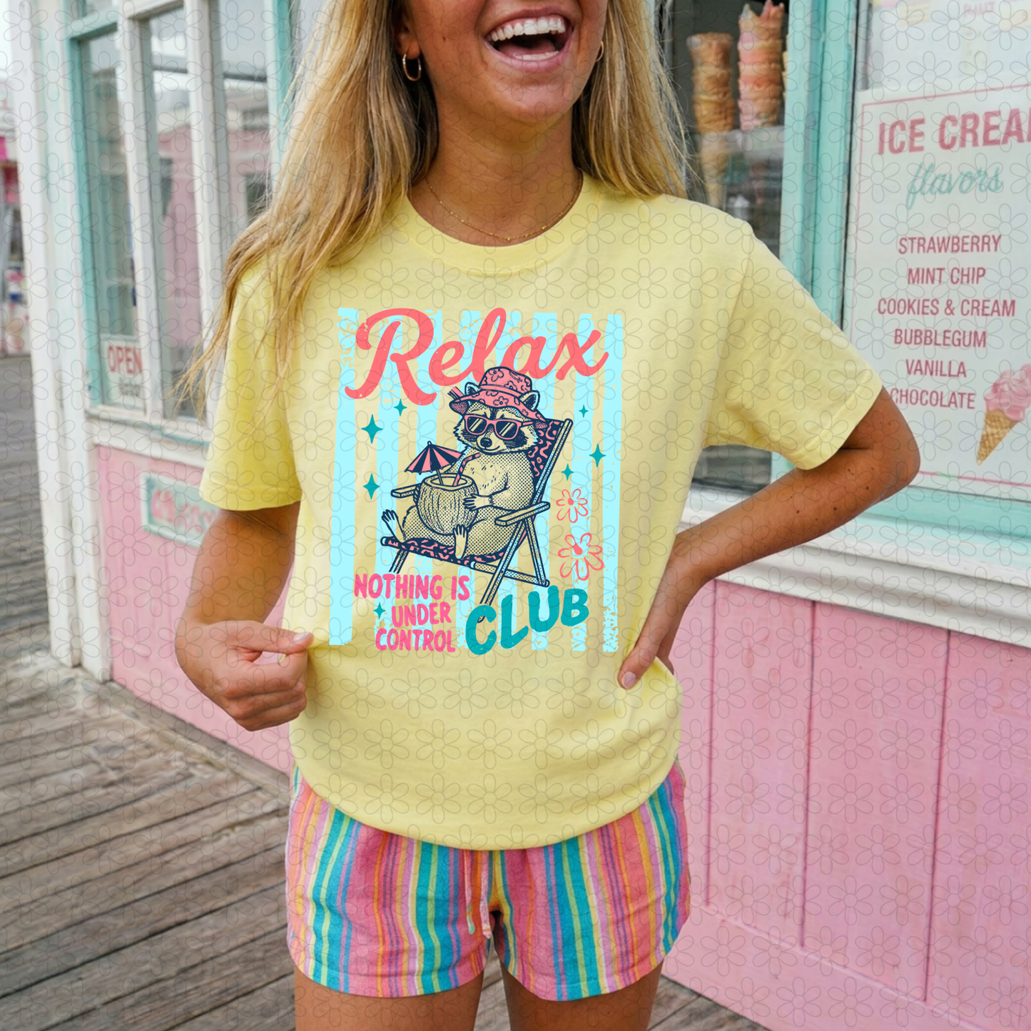 Relax Nothing is Under Control Club- BLUE DTF Transfer
