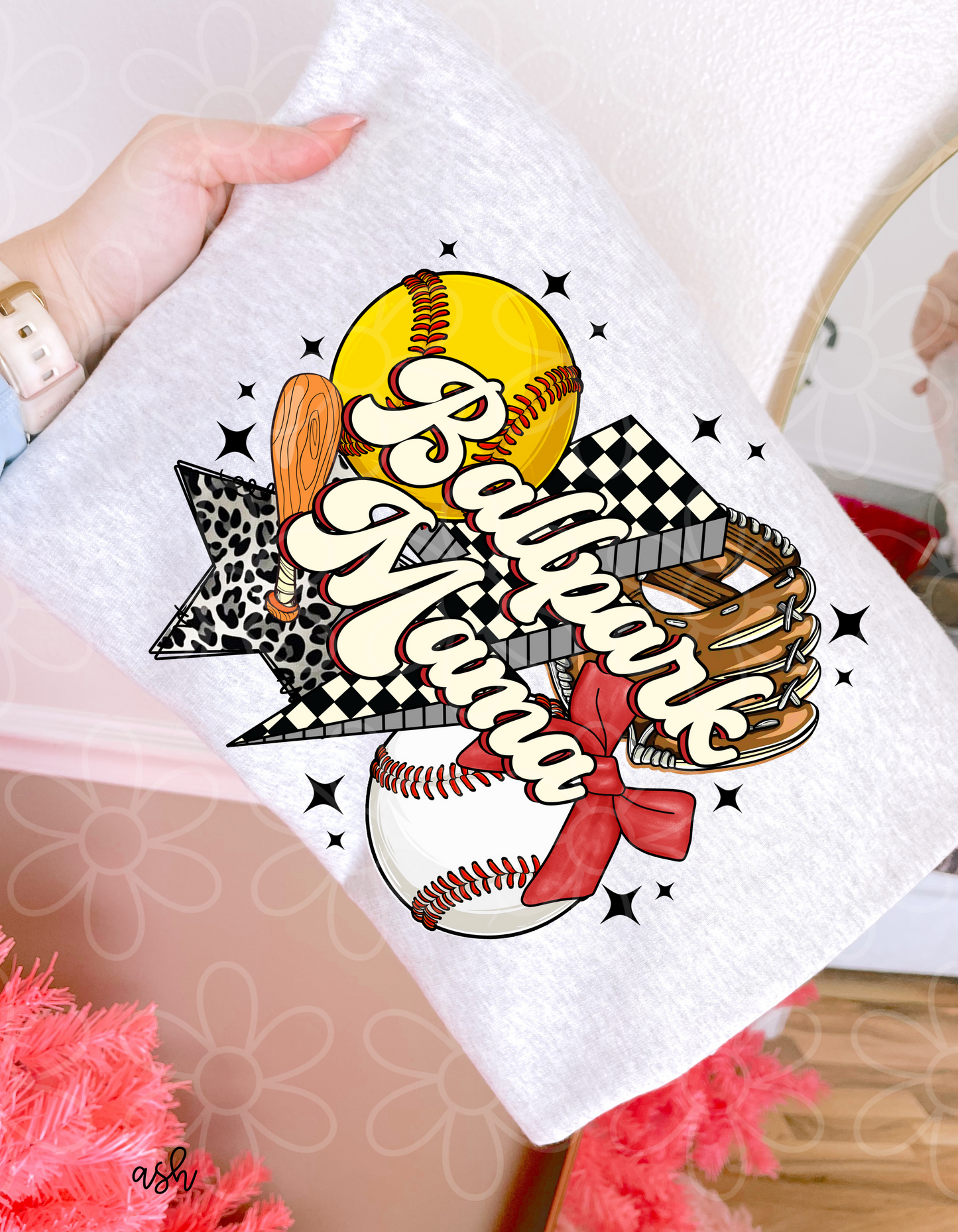 Retro Ballpark Mama DTF Transfer