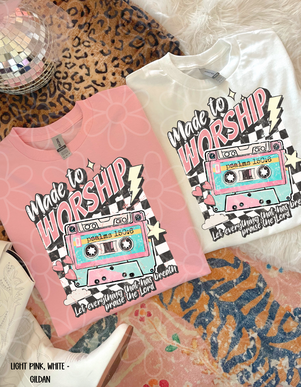 Retro Made To Worship Kids Completed Tee