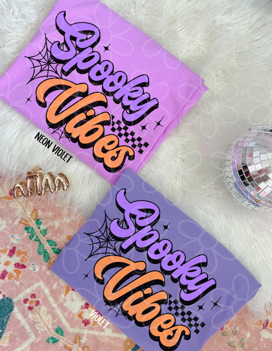 Retro Spooky Vibes Kids Completed Tee