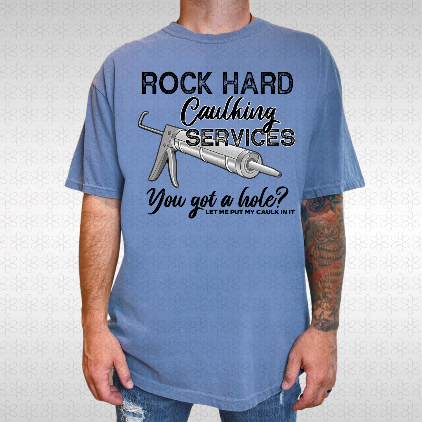Rock Hard Caulking Services DTF Transfer