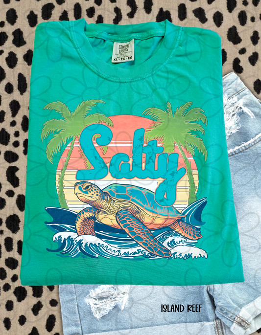 Salty Turtle Kids Completed Tee