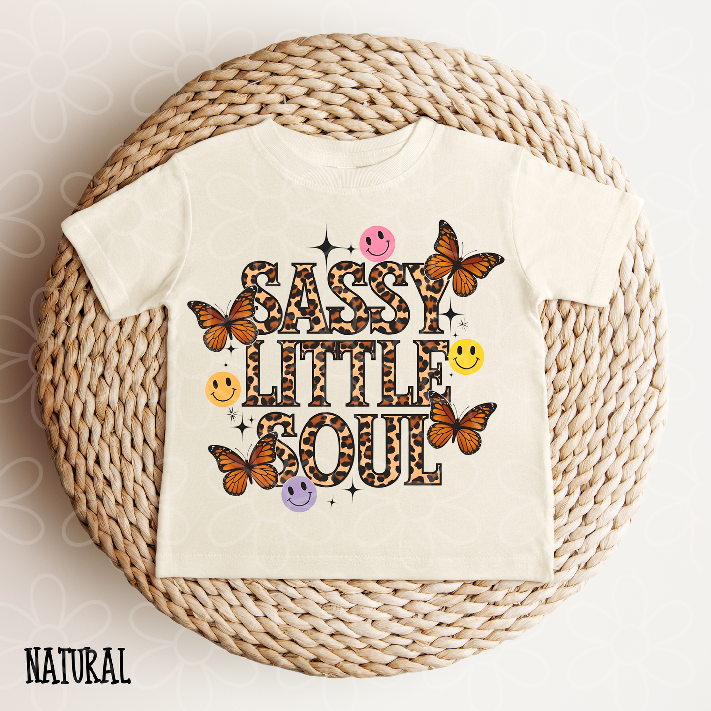 Sassy Little Soul Leopard Completed Tee