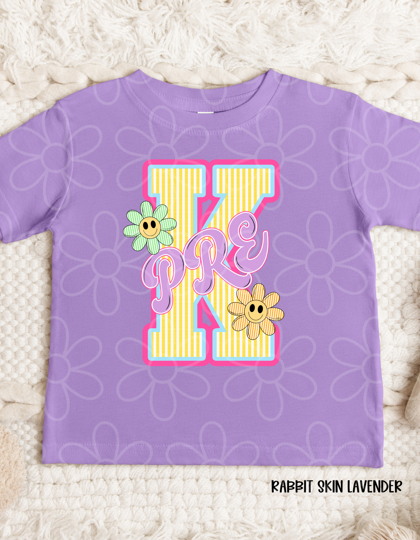School Grades Stripes And Flowers DTF Transfer