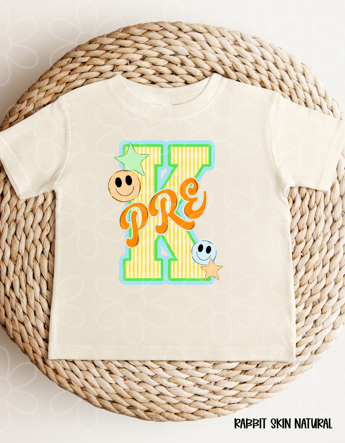 School Grades Stripes And Smileys Kids Completed Tee
