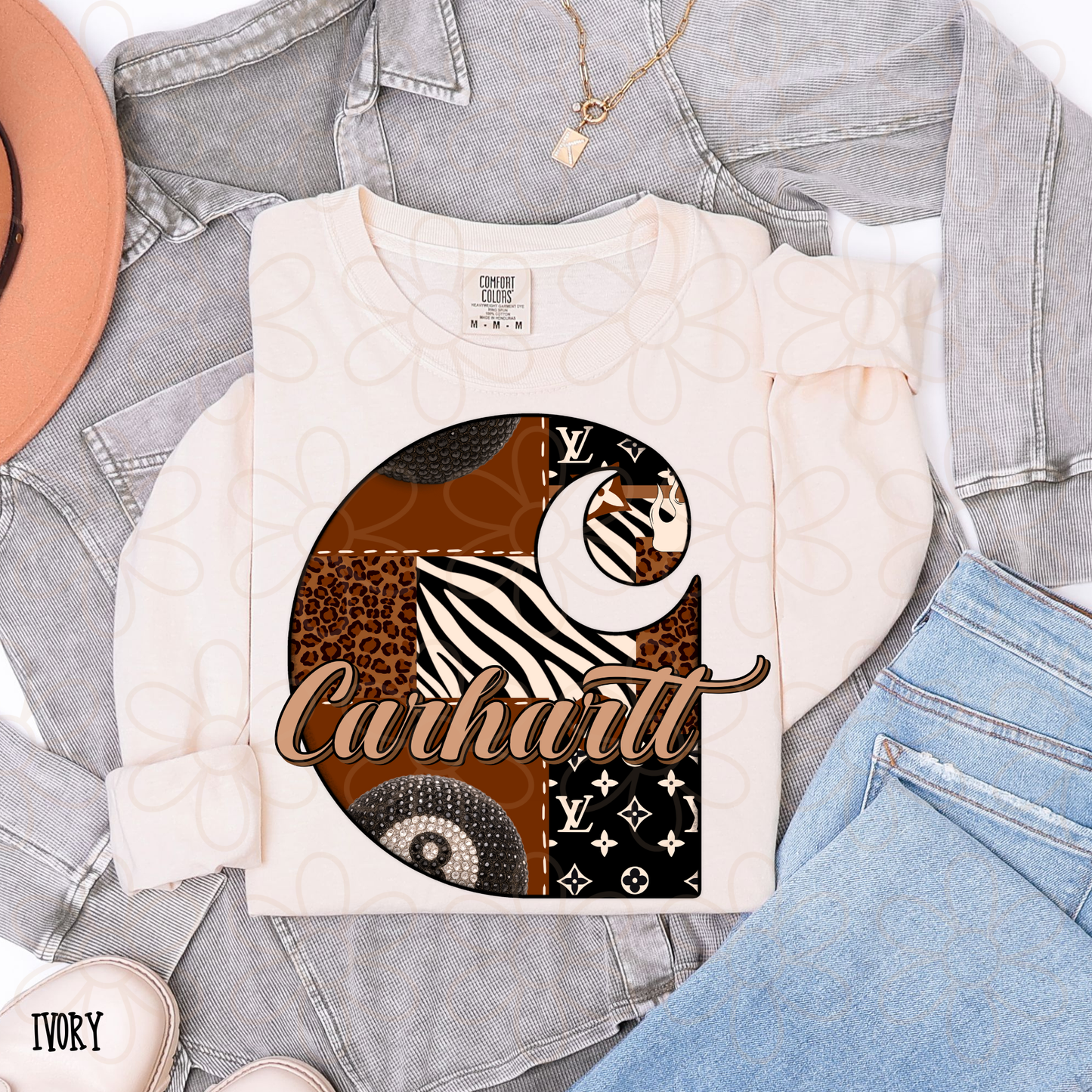 Sequin Boujee Carhartt Kids Completed Tee