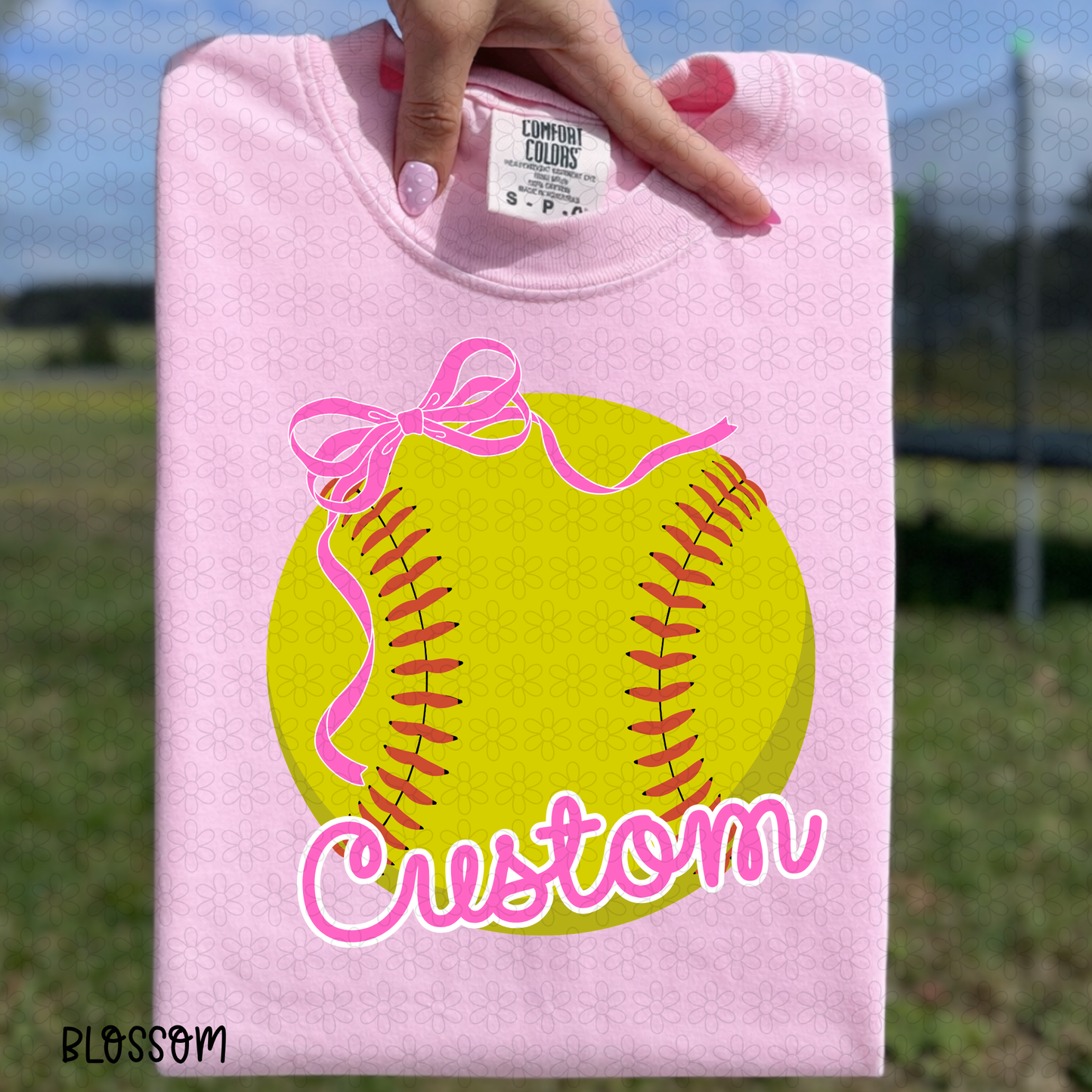 Softball Custom Team Coquette DTF Transfer