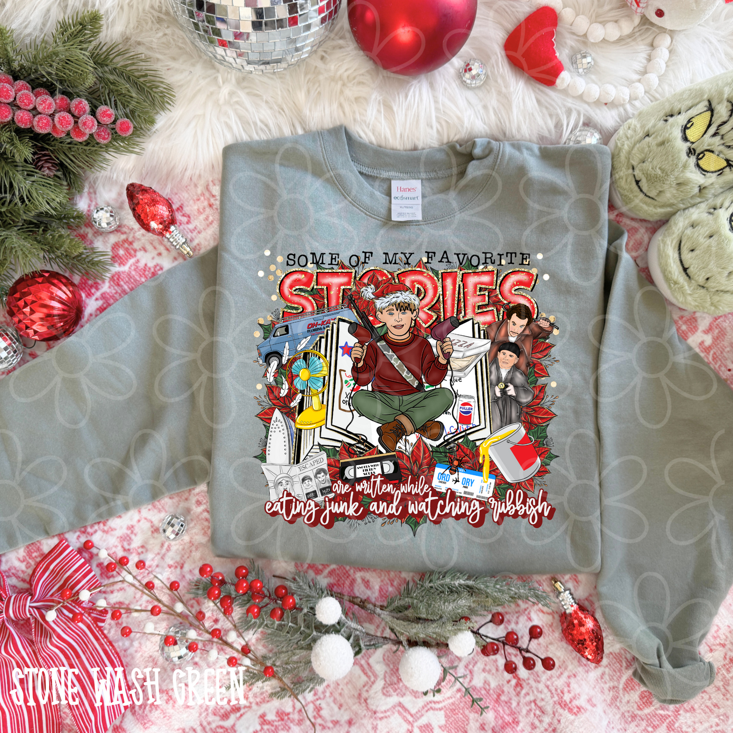 Some Of My Favorite Stories Include Eating Junk Watching Rubbish Completed Tee