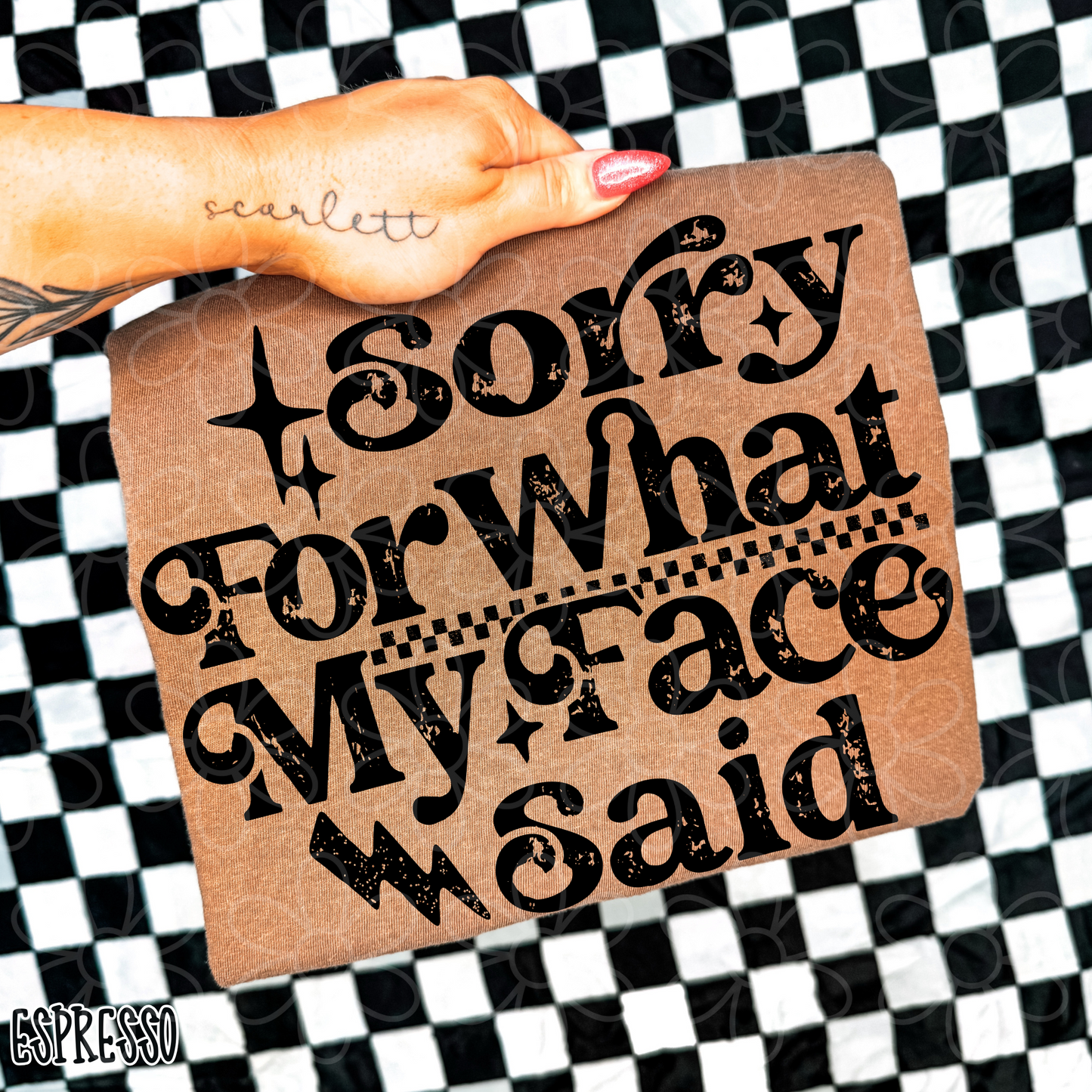 Sorry For What My Face Said Black Kids Completed Tee