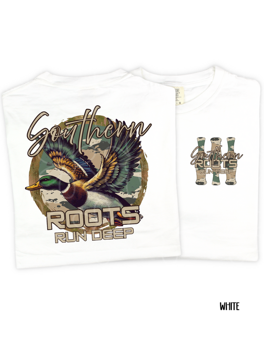 Southern Roots Run Deep Duck Kids Completed Tee