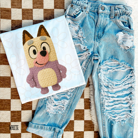 Stitched Juniper Kids Completed Tee