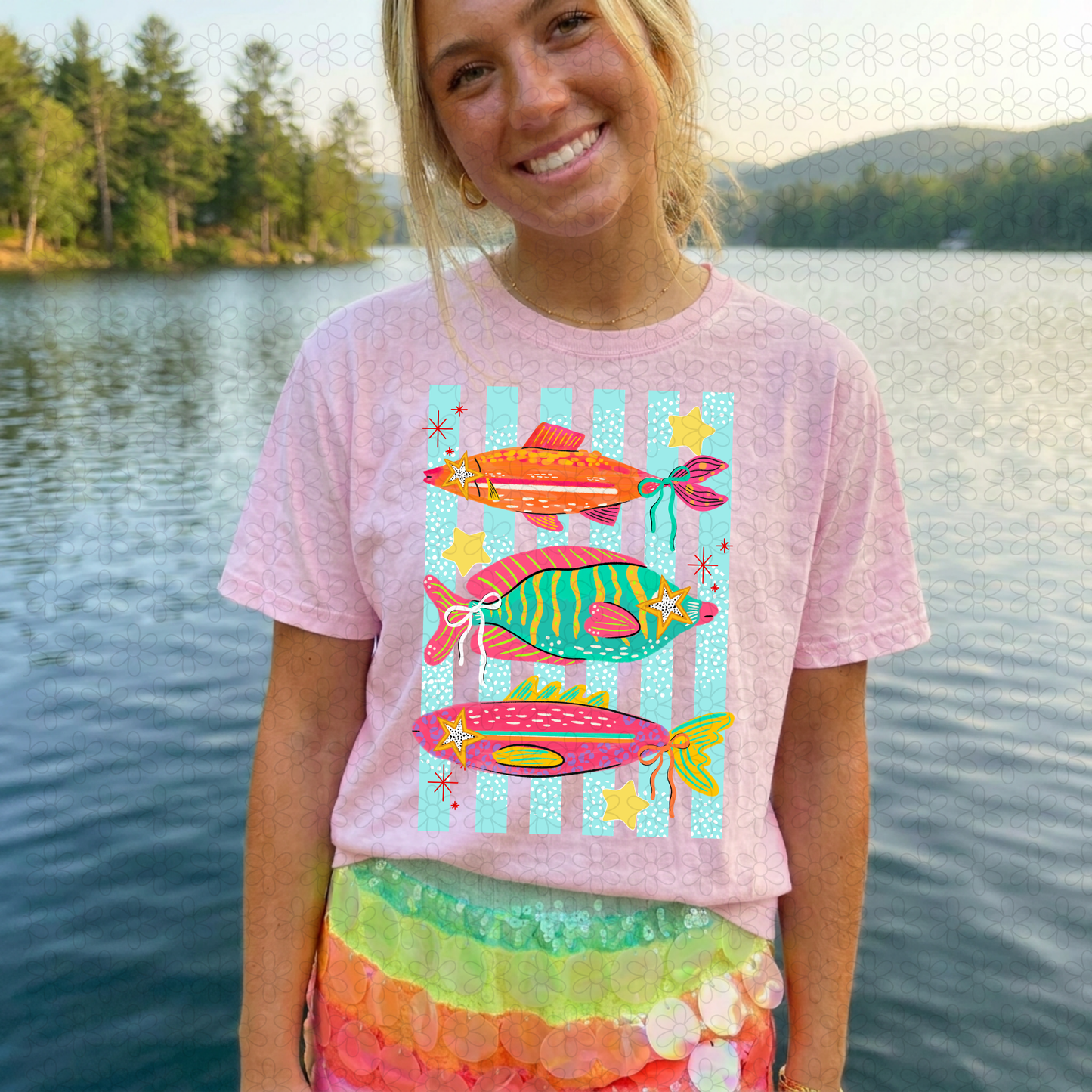 Stripe Fish DTF Transfer