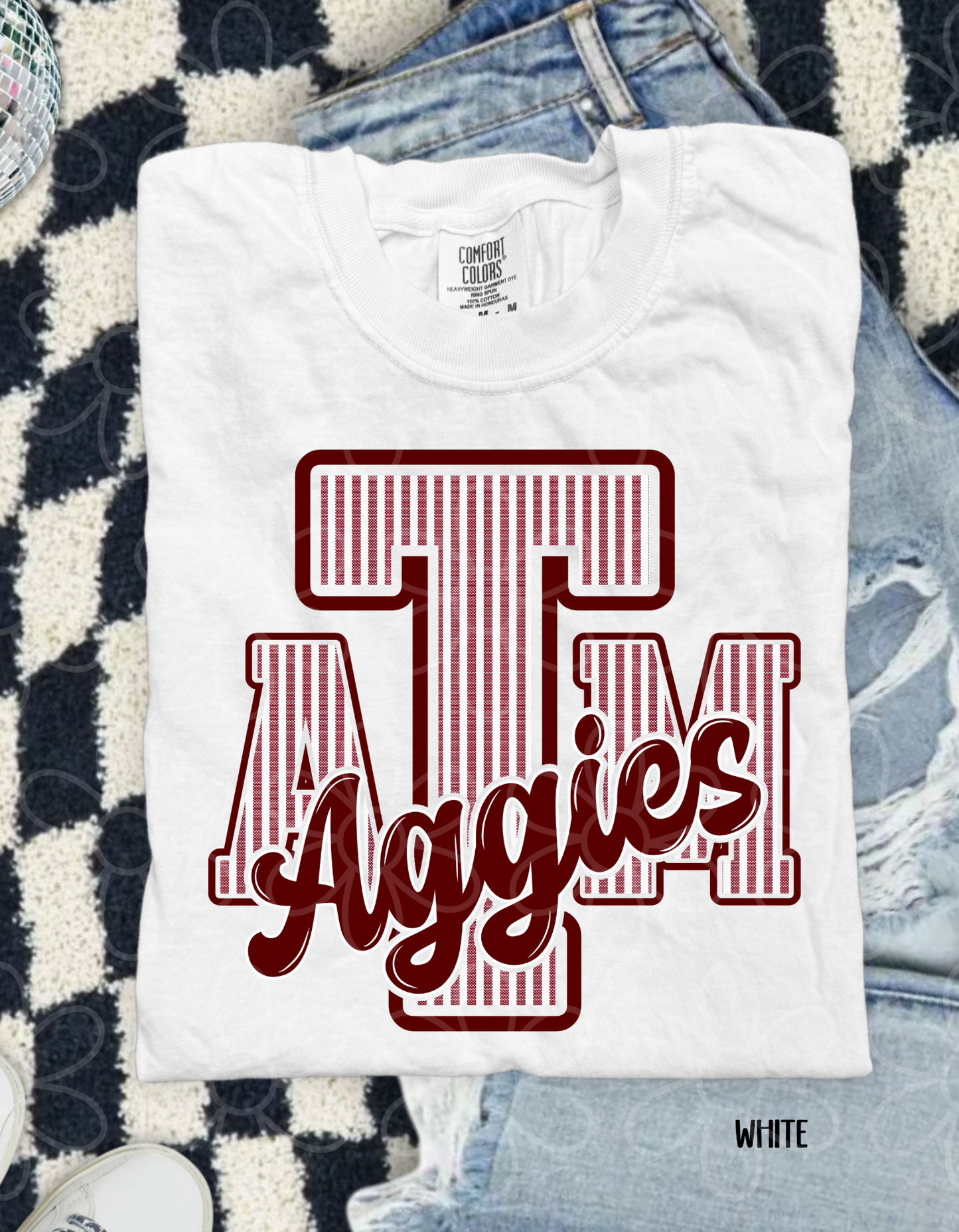 Striped Sports Teams (Multiple Options) Kids Completed Tee