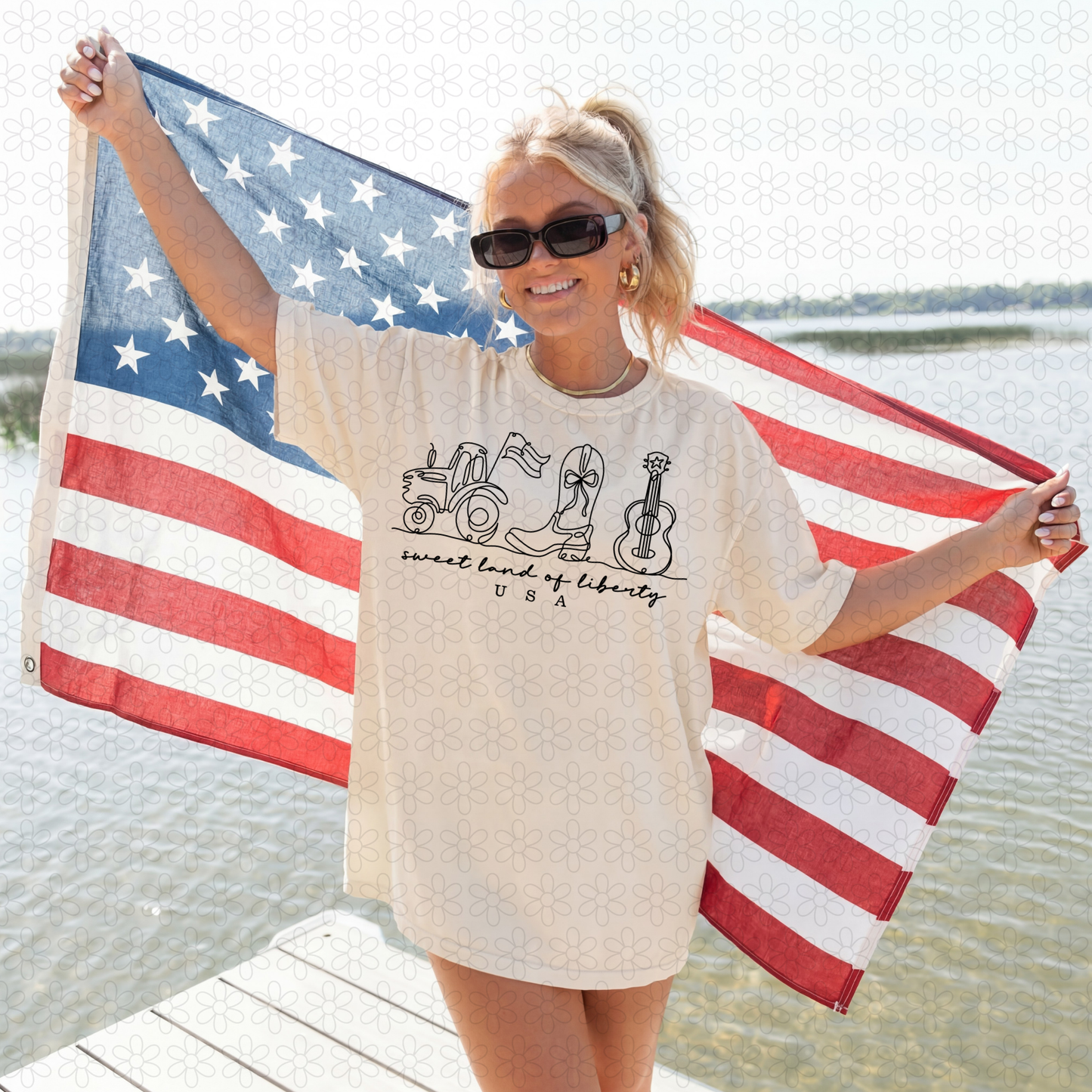 Sweet Land Of Liberty (Multiple Colors) DTF Transfer