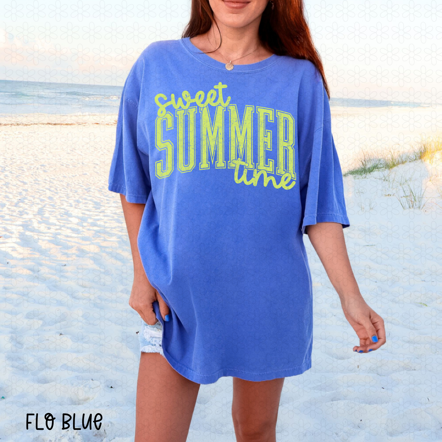 Sweet Summer Time- Green DTF Transfer