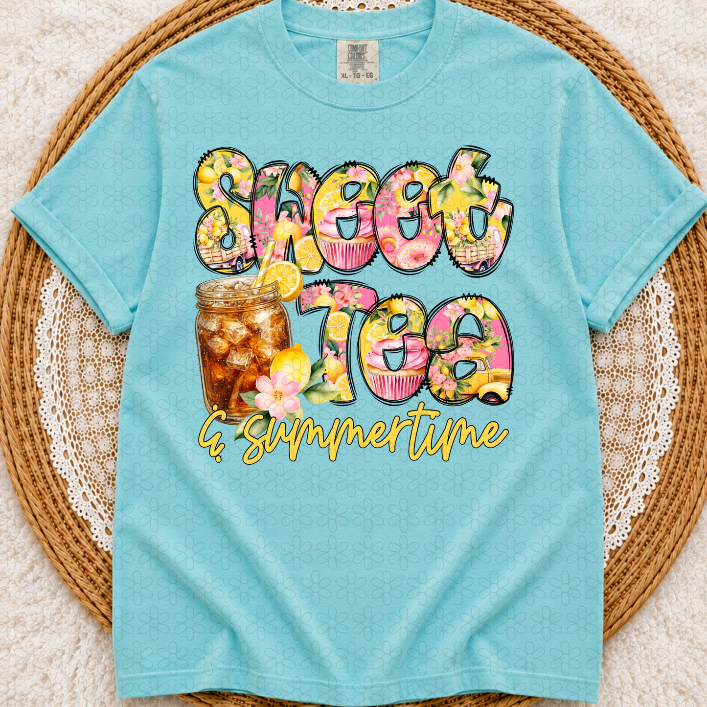 Sweet Tea And Summertime DTF Transfer