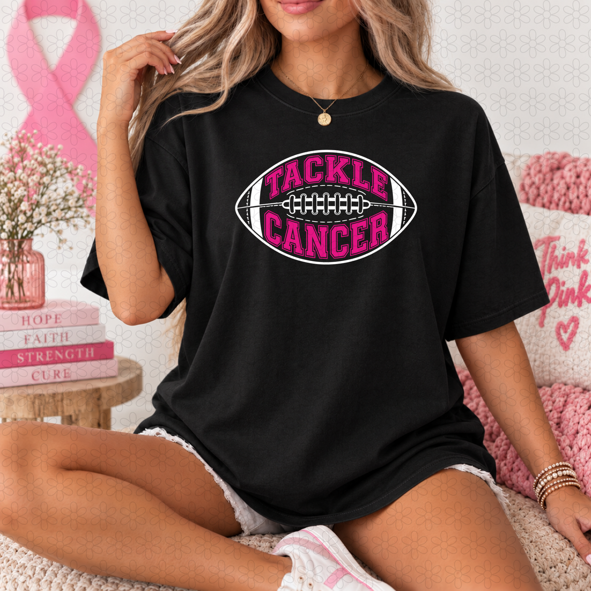 Tackle Cancer Football DTF Transfer
