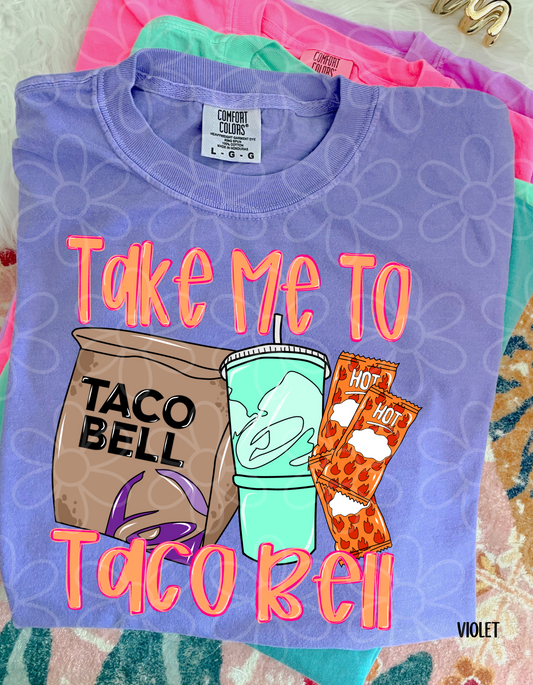 Take Me To Taco Bell Kids Completed Tee