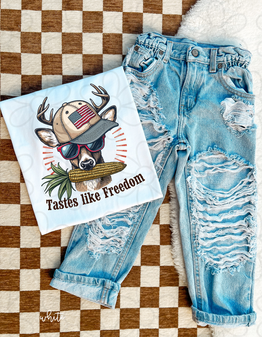 Tastes Like Freedom Deer DTF Transfer