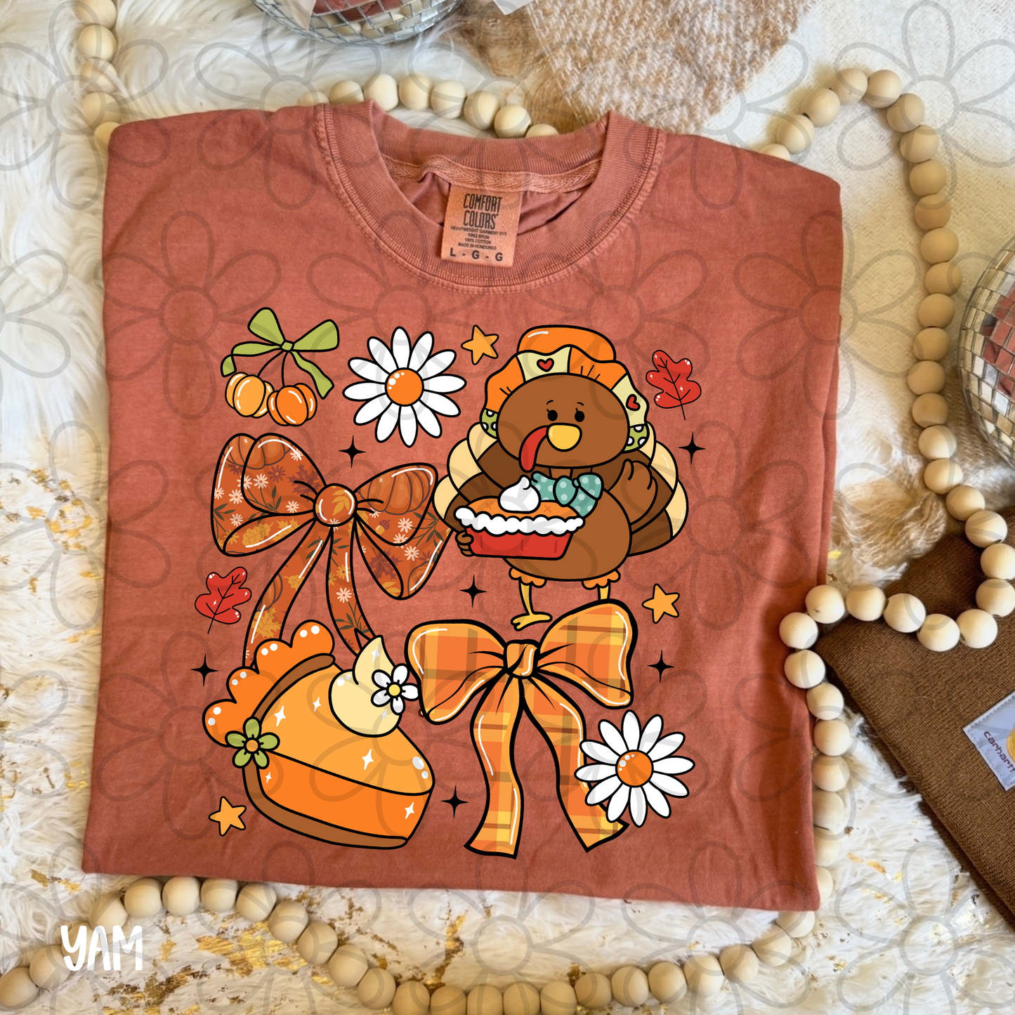 Thanksgiving Cartoons Kids Completed Tee