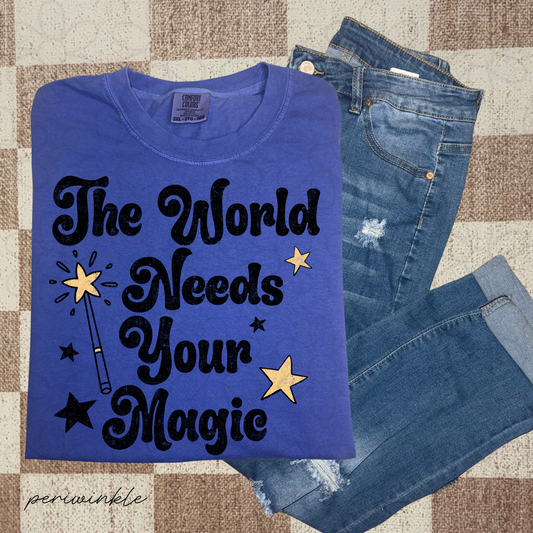 The World Needs Your Magic Kids Completed Tee