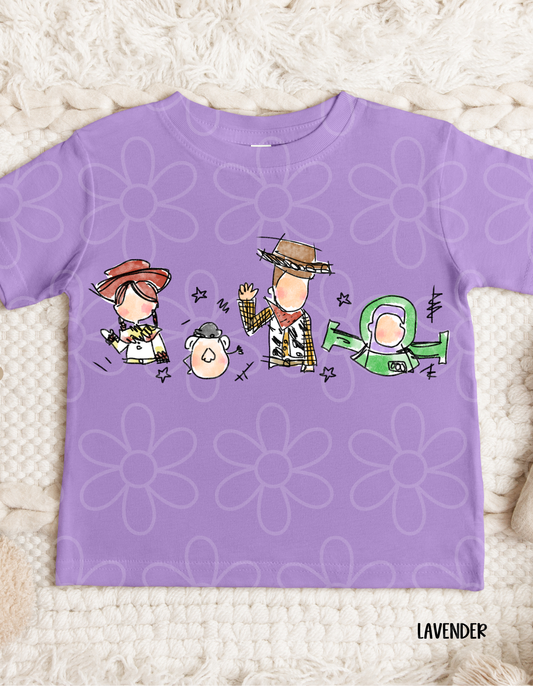 Toy Story Characters Kids Completed Tee