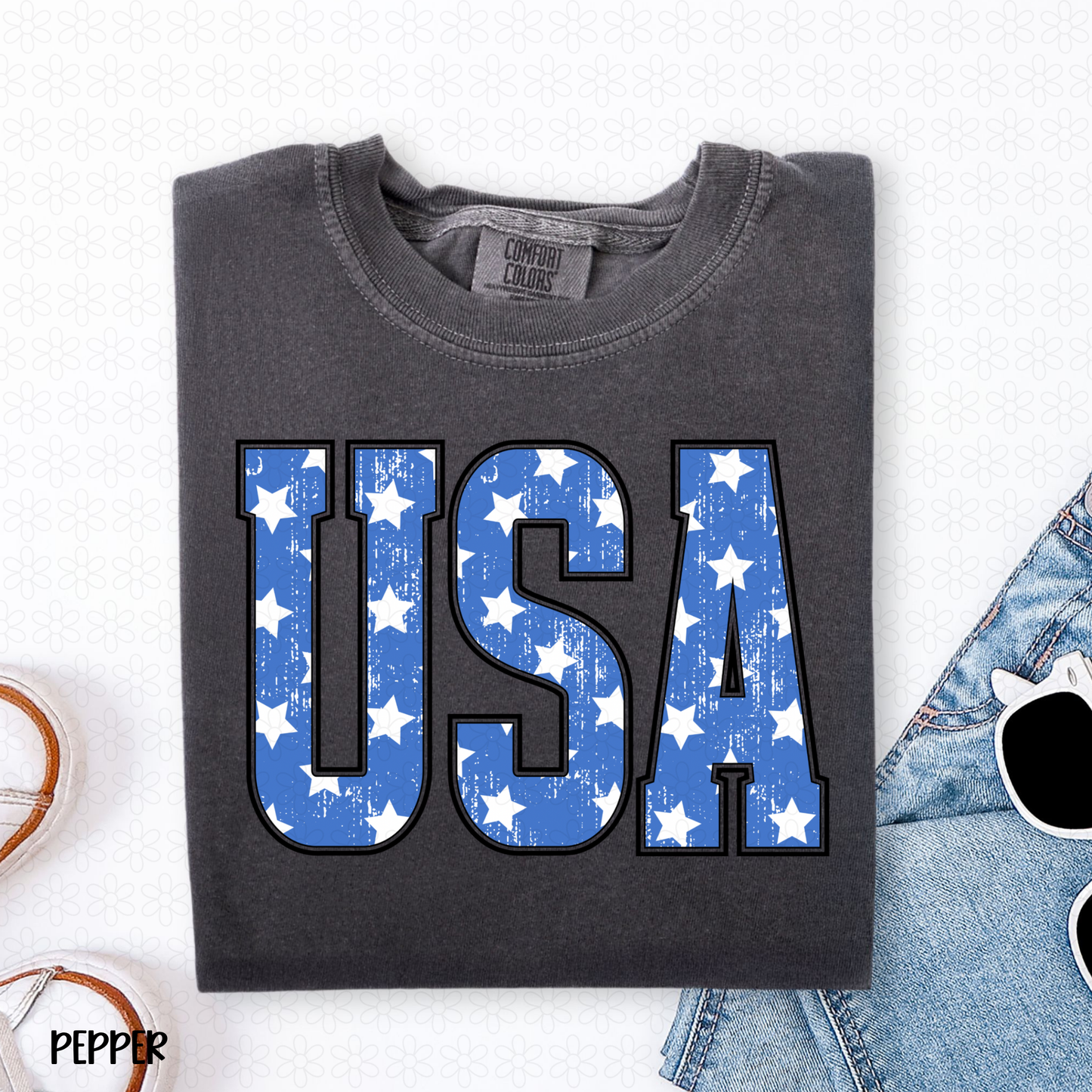 USA Stars DTF Transfer