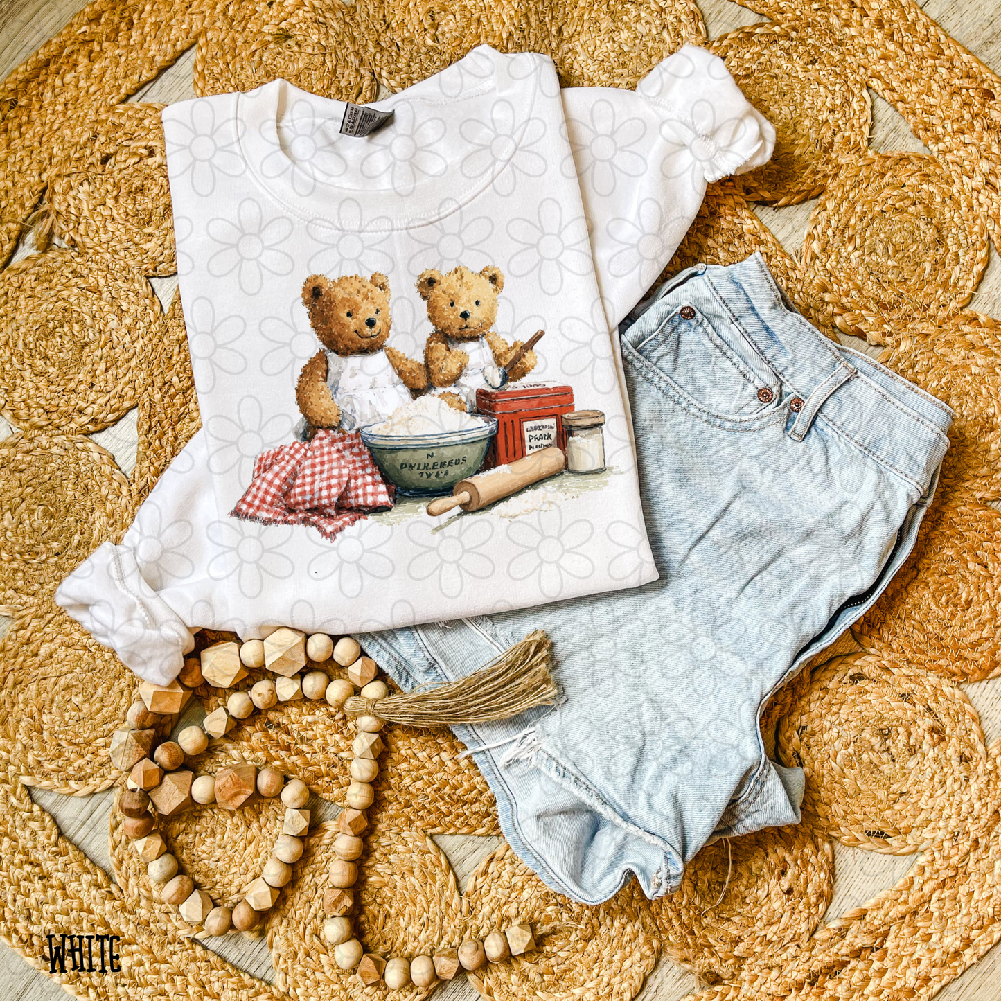 Vintage Bears Cooking DTF Transfer