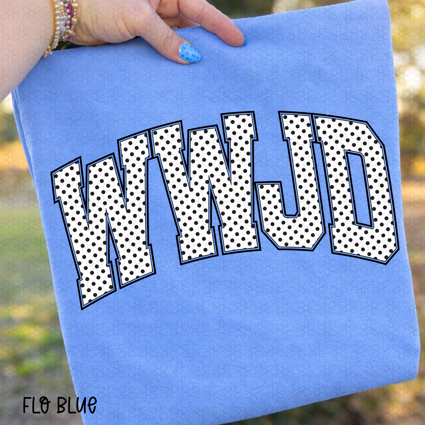 WWJD polka dot DTF Transfer
