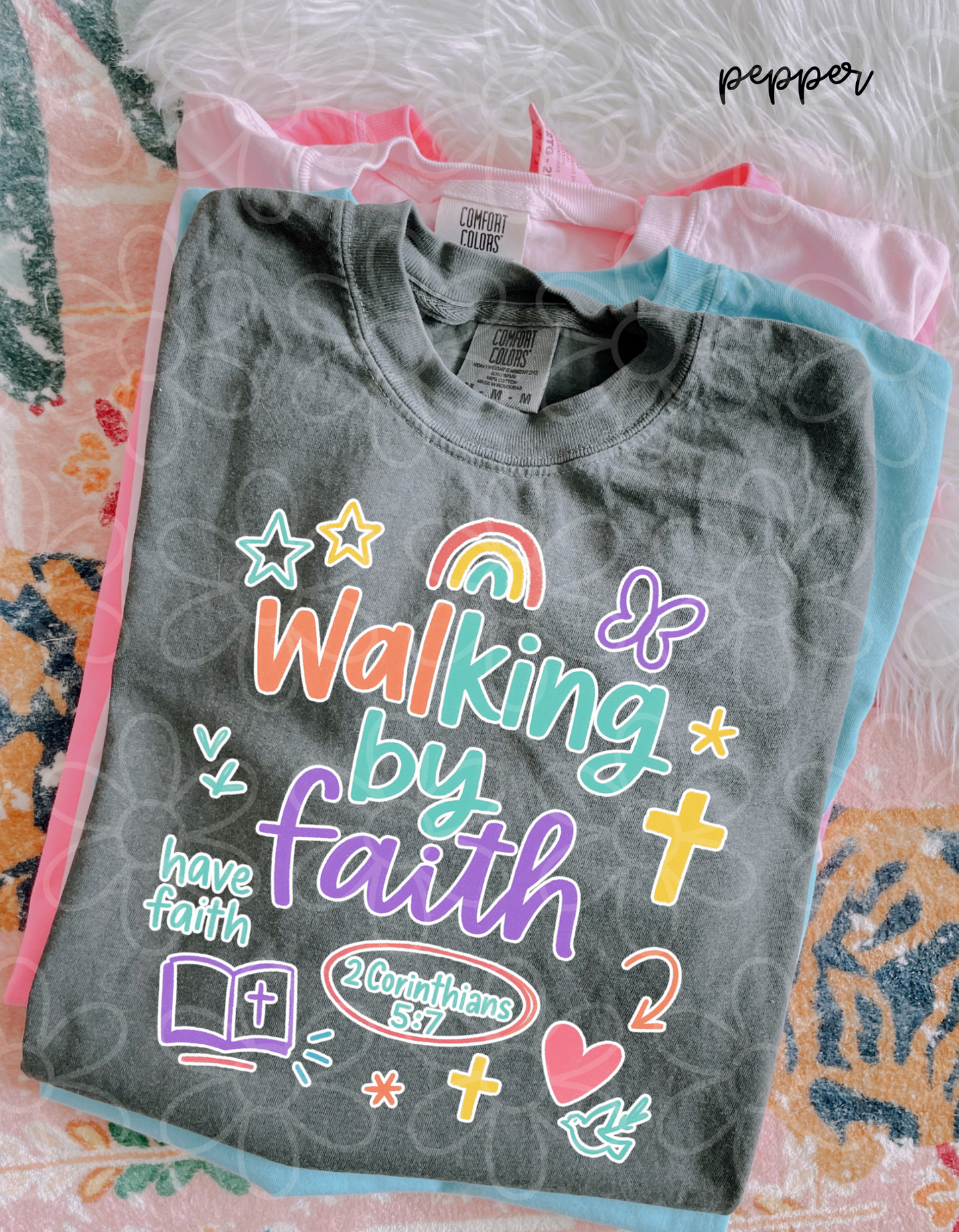 Walking By Faith Kids Completed Tee