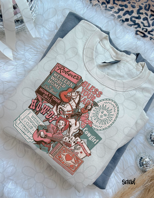 Weird Cowgirl Club Completed Tee