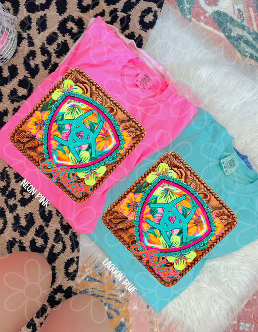 Western Floral Ariat Kids Completed Tee