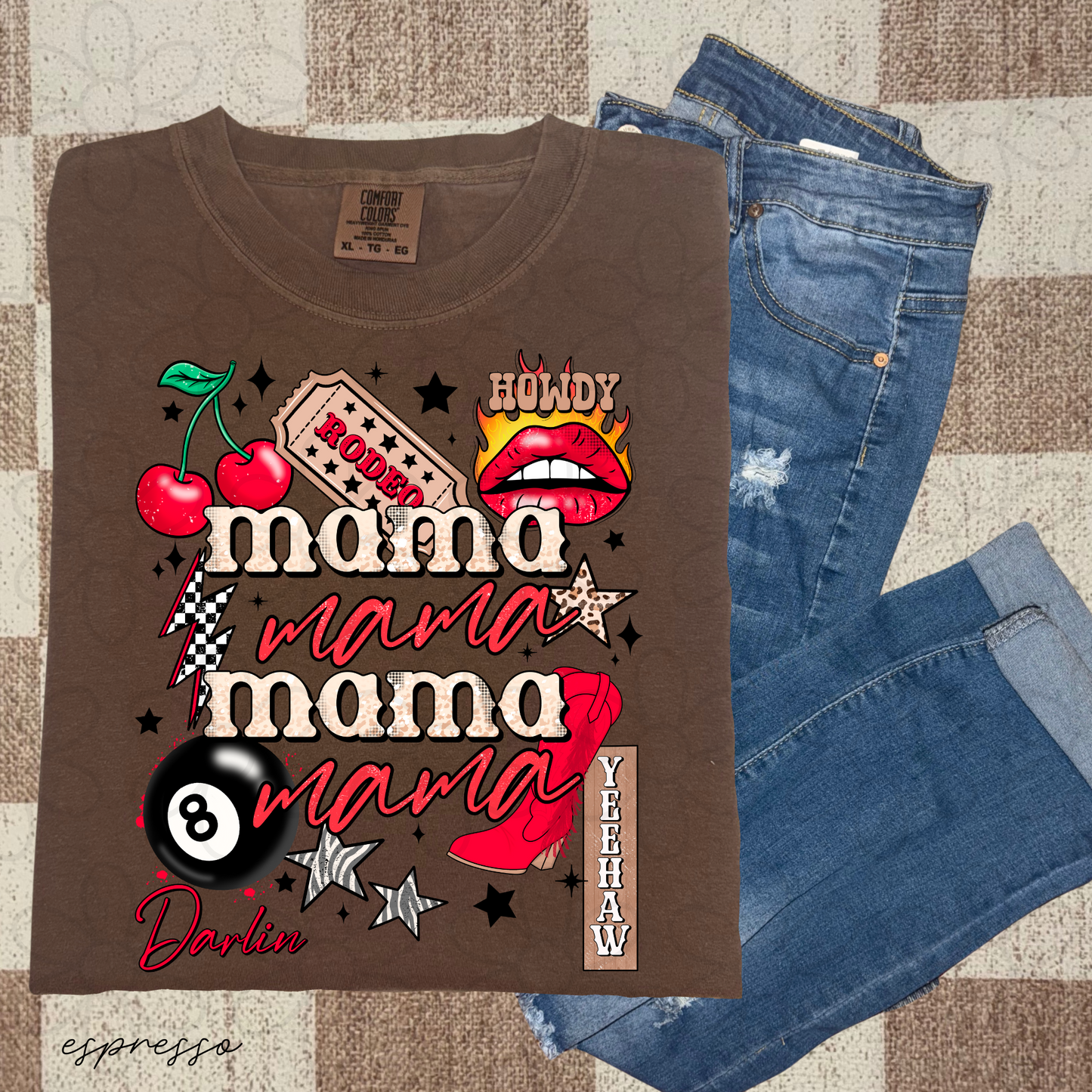 Western Mama Rodeo DTF Transfer