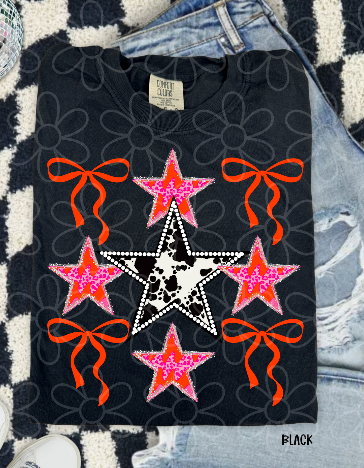 Western Stars And Bows Completed Tee