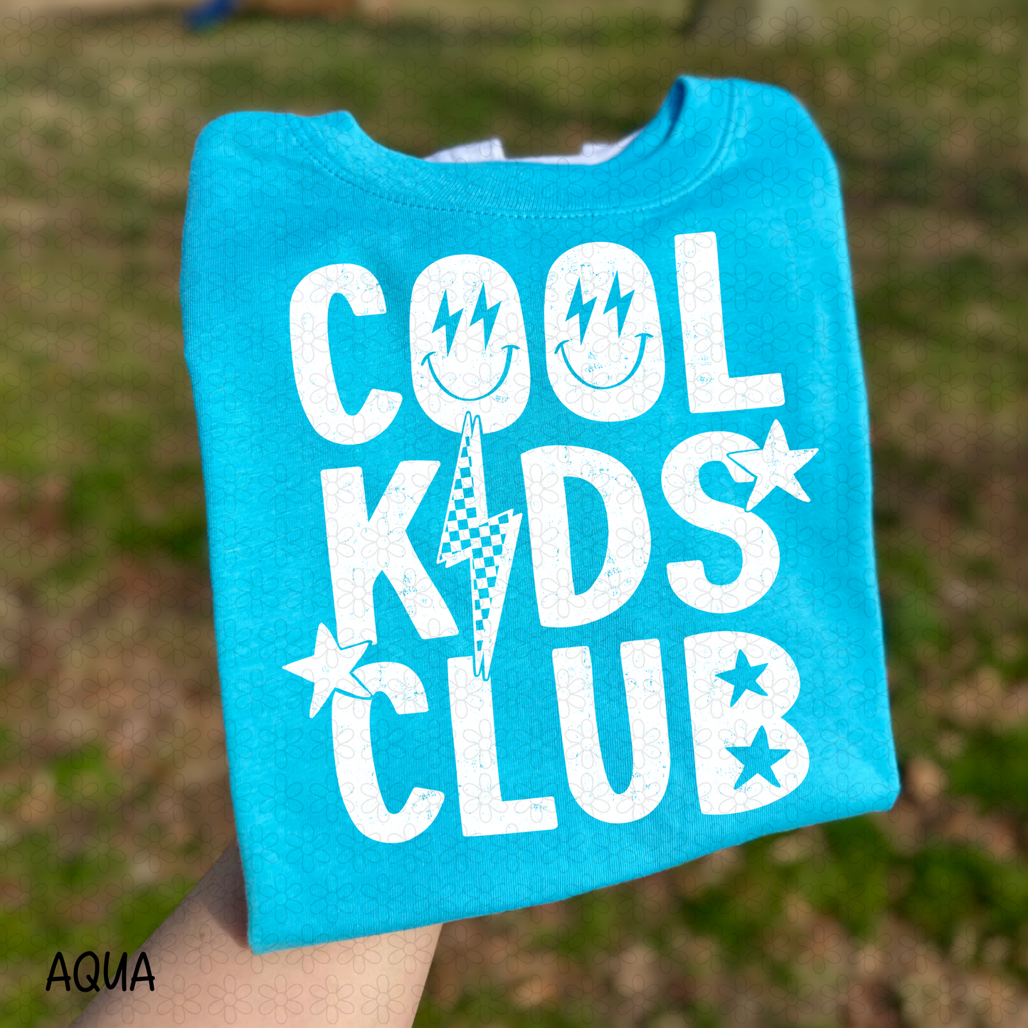 White Cool Kids Club DTF Transfer