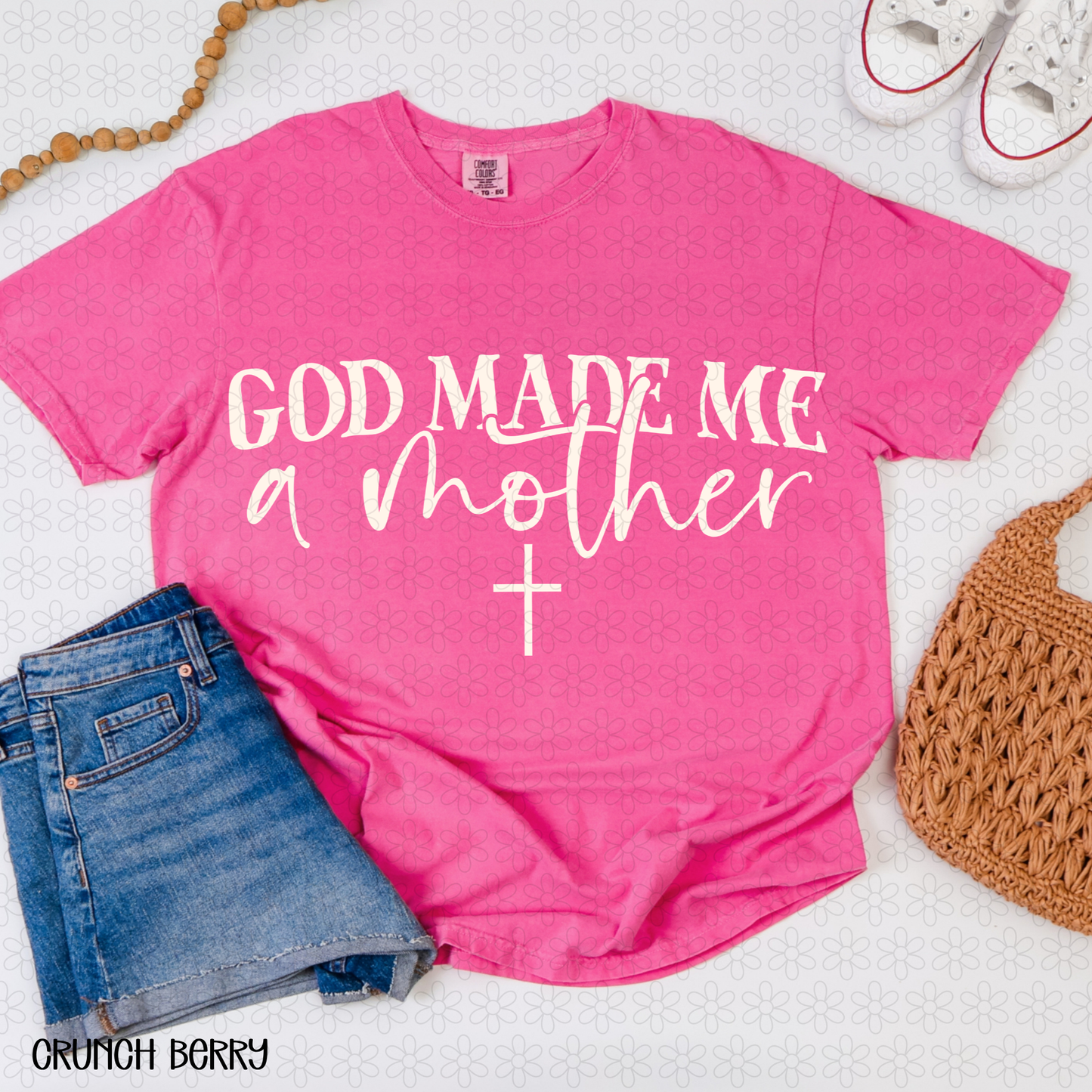White God Made Me A Mother DTF Transfer