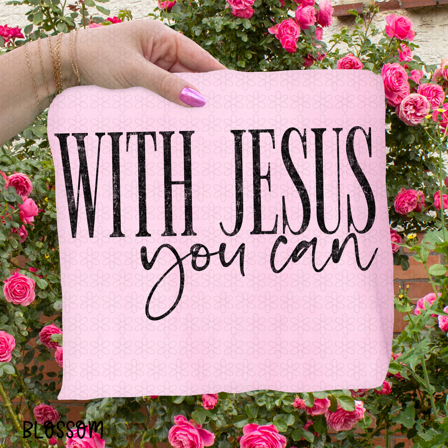 With Jesus you can DTF Transfer