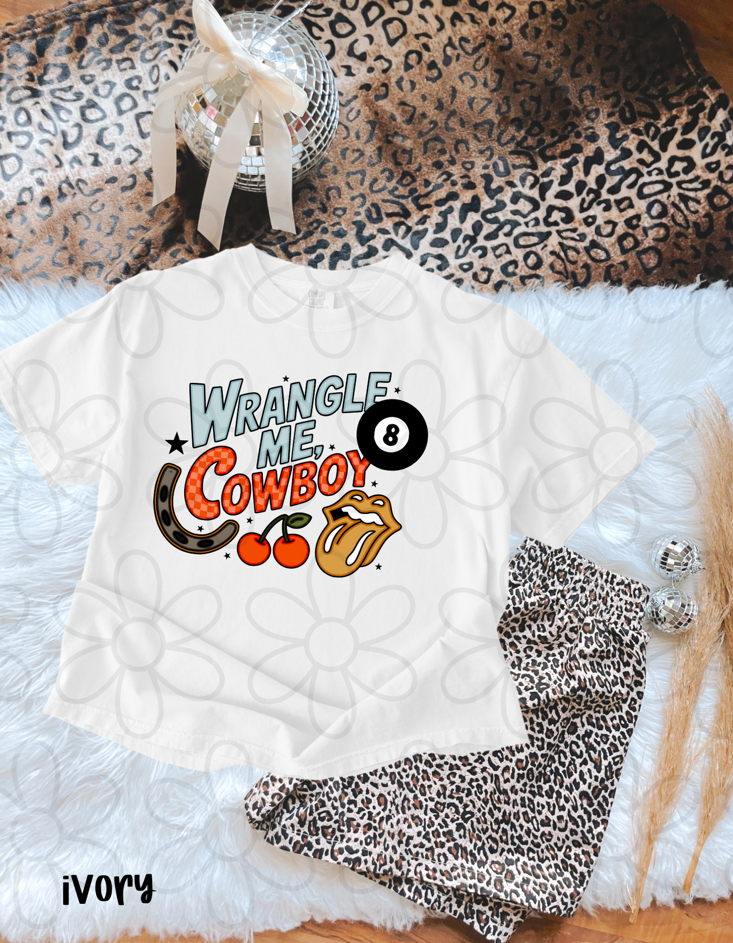 Wrangle Me Cowboy Completed Tee