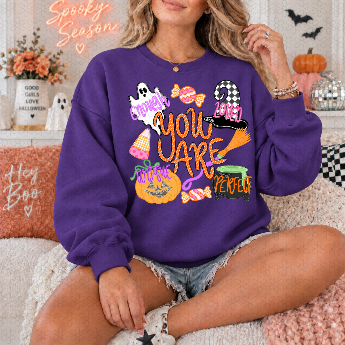 You are affirmations Halloween DTF Transfer