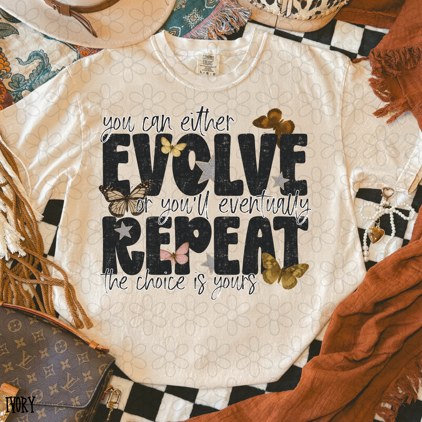 You can either evolve or you'll eventually repeat the choice is yours DTF Transfer