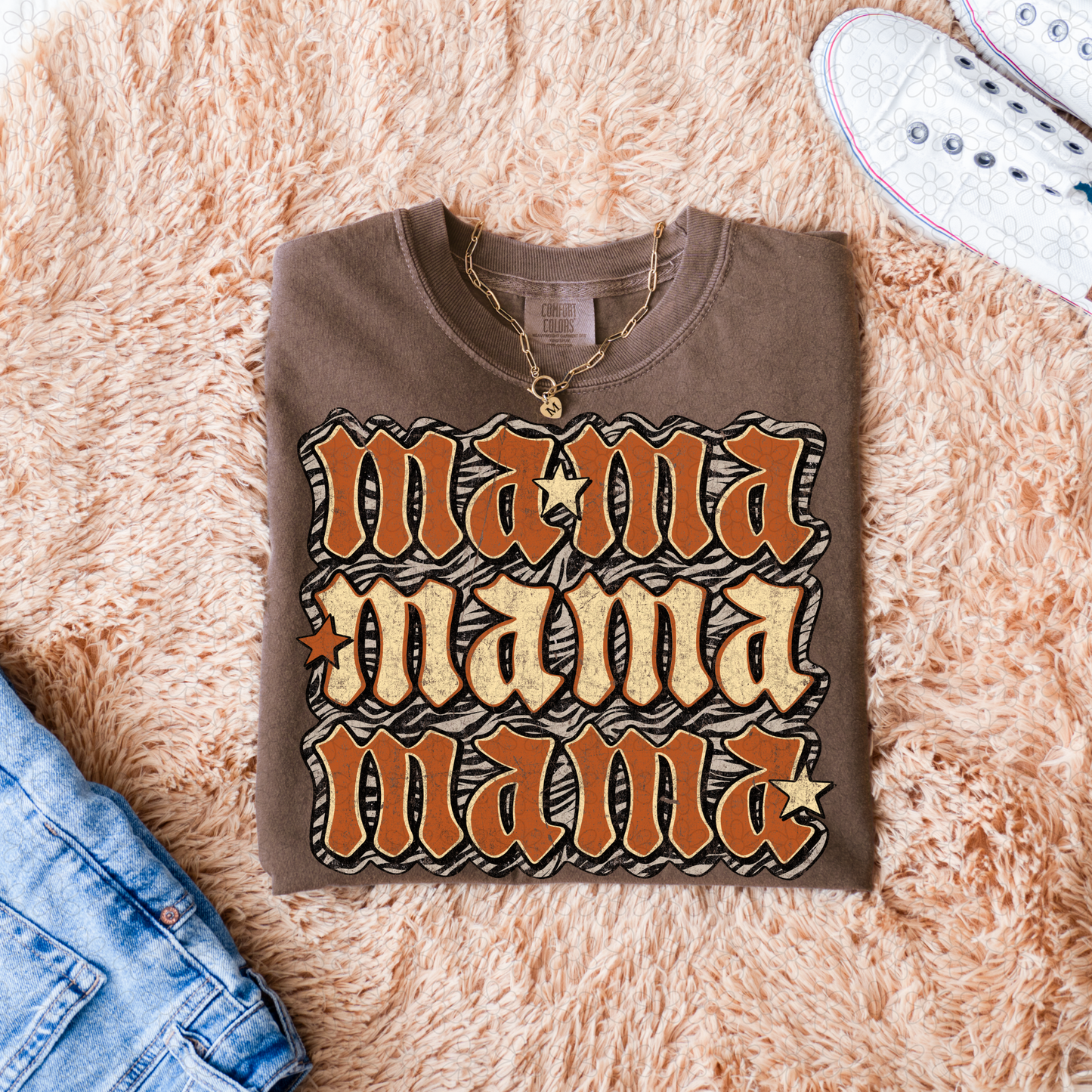 Zebra Mama DTF Transfer