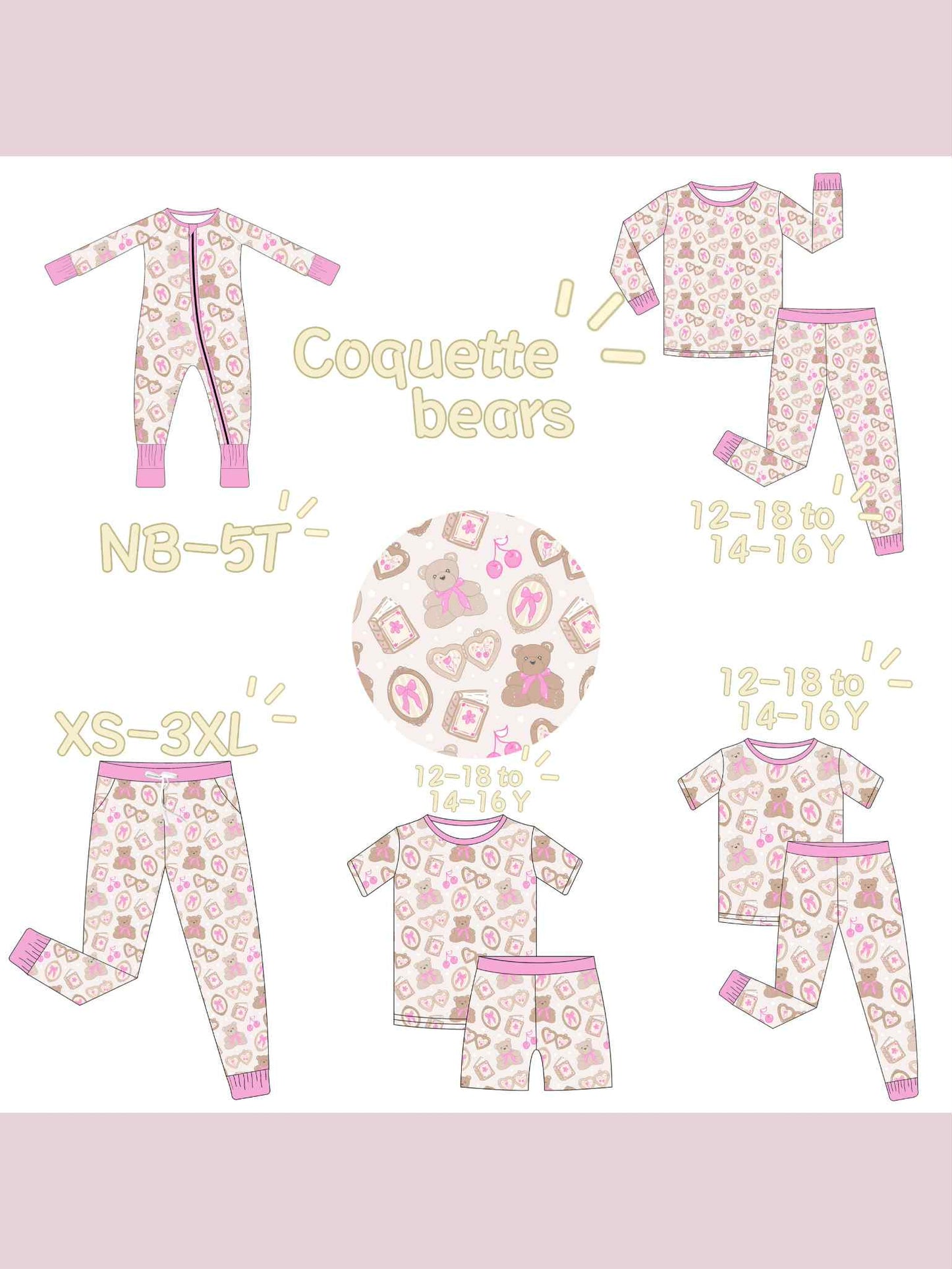 Coquette Bears Bamboo 11/07 DROP Closes 11/14 at 8:00pm CST