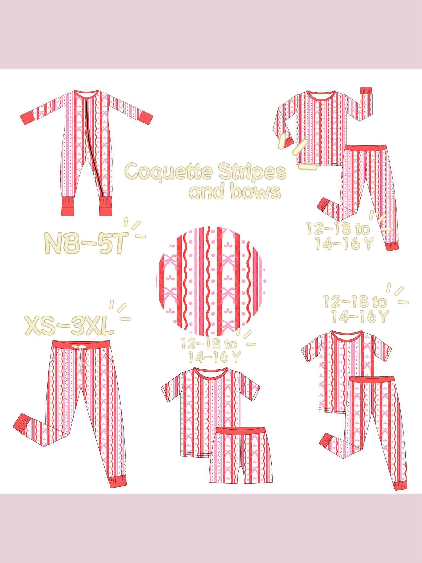 Coquette Stripes Bamboo 11/07 DROP Closes 11/14 at 8:00pm CST