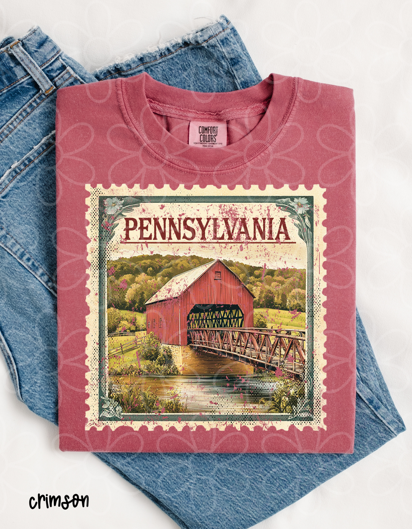 Distressed States - Multiple Options Kids Completed Tee