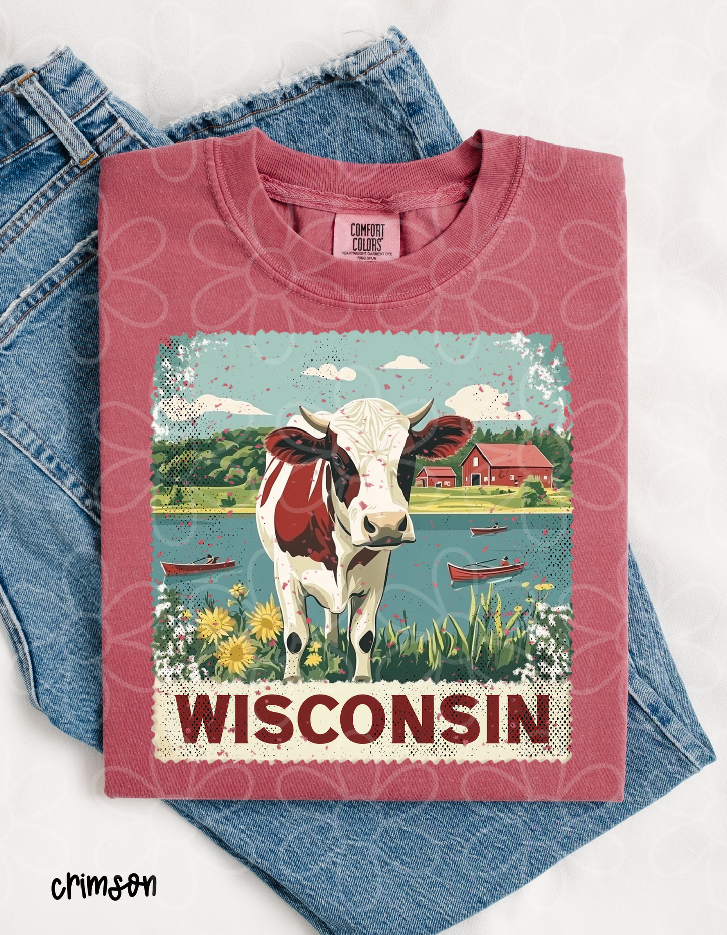 Distressed States - Multiple Options Kids Completed Tee