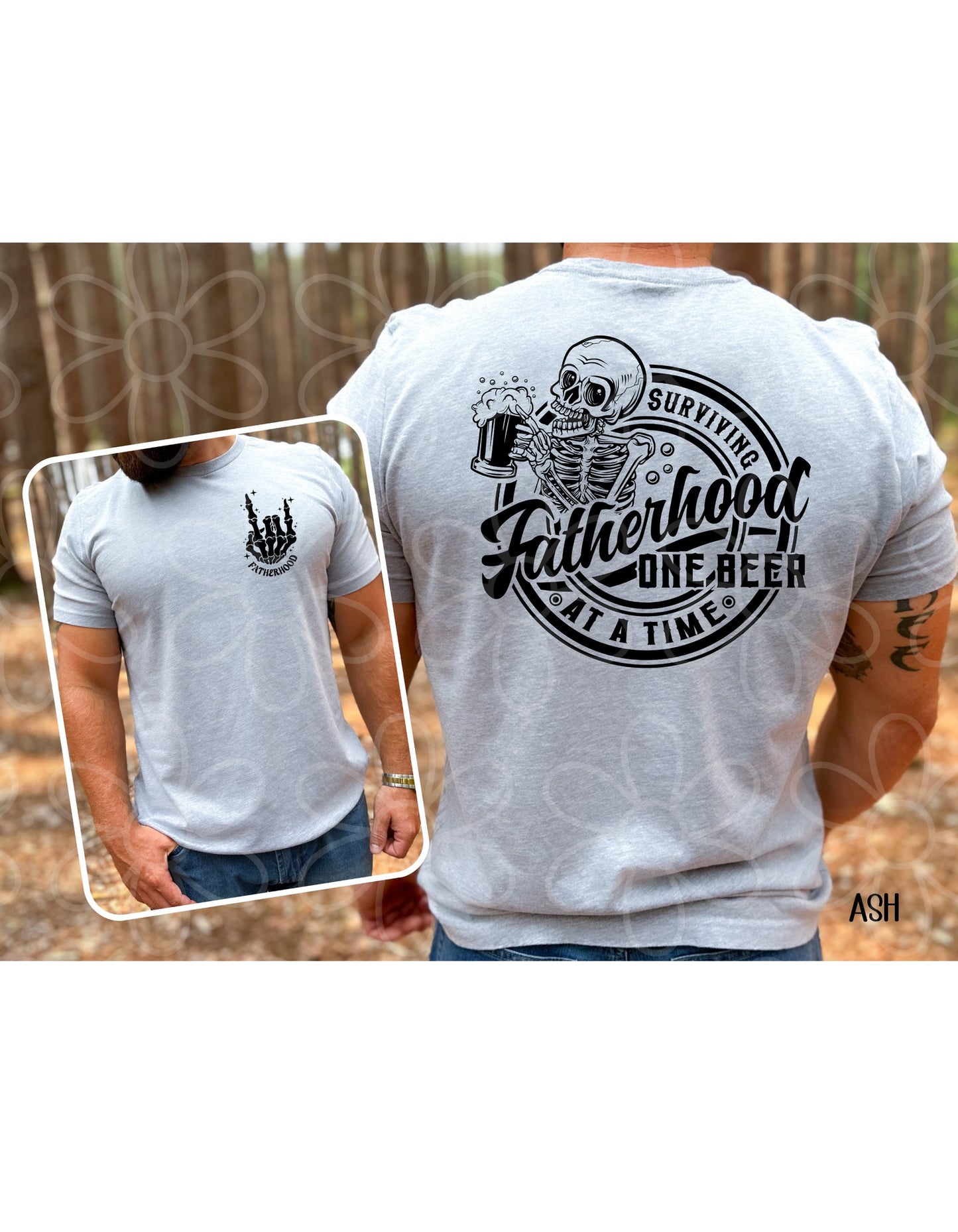 Surviving Fatherhood One Beer At A Time Completed Tee