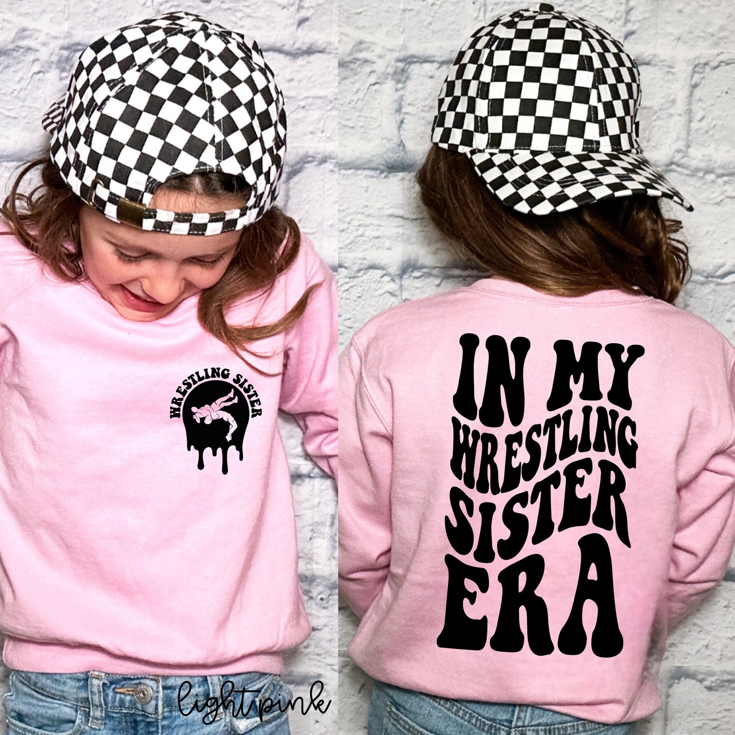 In My Wrestling Sister Era Kids Completed Tee