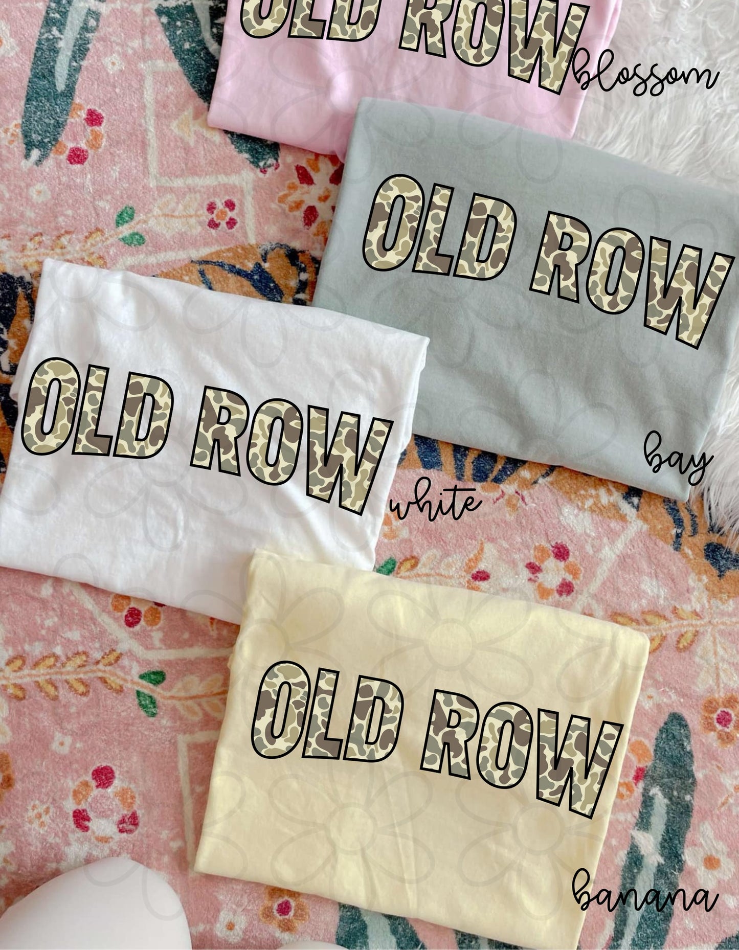 Camo Old Row Kids Completed Tee