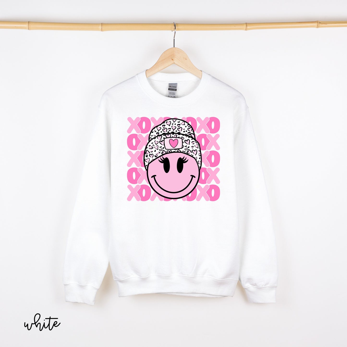 XOXO Valentines Smiley Completed Tee