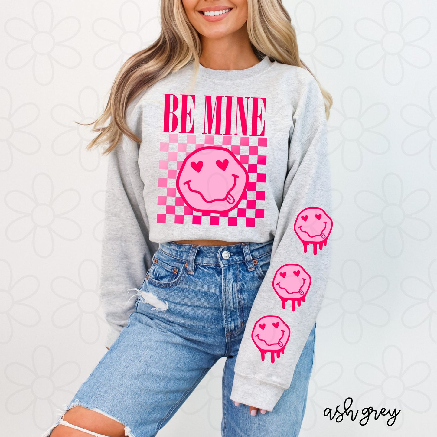 Be Mine Smiley Completed Tee